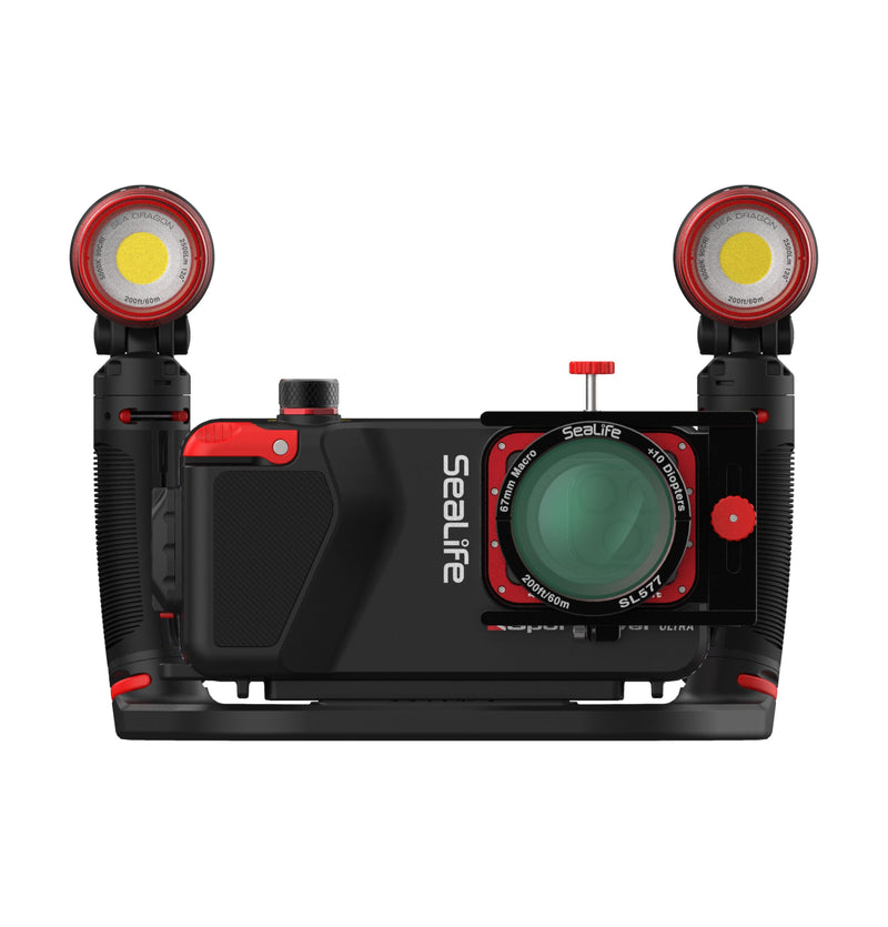 SeaLife SportDiver 67mm +10 Macro Lens — Close-Up Lens for SportDiver (SL081 Adapter) & 67mm Housings