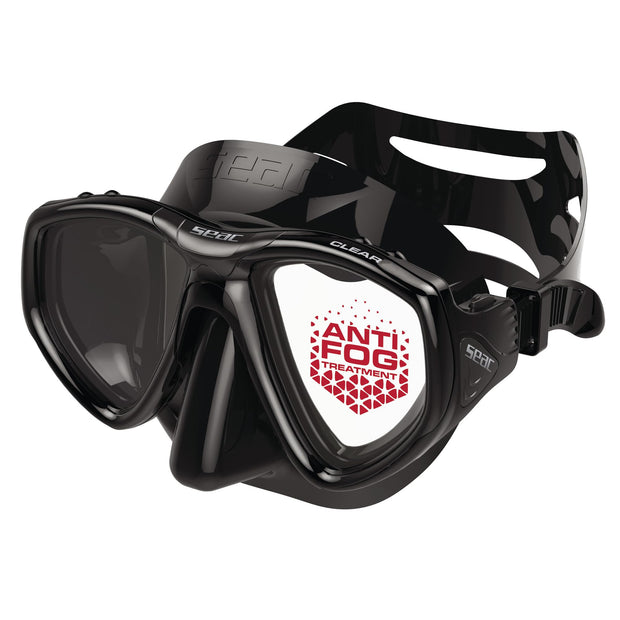 Set TRIS M-30 ANTIFOG S/BL, SEAC Clear AntiFog Mask, Dual Tempered Glass + Jet Freediving Snorkel + M-30 Freediving Fins, for Snorkeling Spearfishing