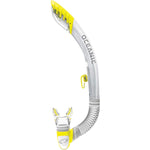 Oceanic Ultra Dry 2 Snorkel with Replaceable Mouthpiece(Clear/Yellow)