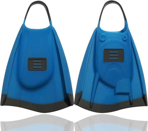 DMC Elite Max Fins for Bodyboarding and Swimming(Blue/Charcoal / Large)