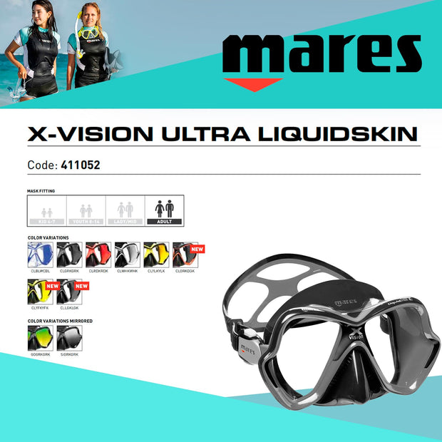 Mares X-Vision Ultra Liquidskin Dive Mask