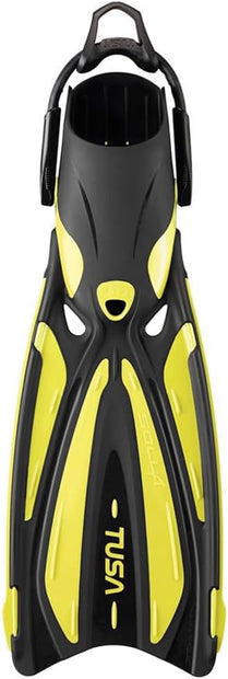 Tusa Solla Dive Fins with Bungee Strap(Flash Yellow / X-Small)