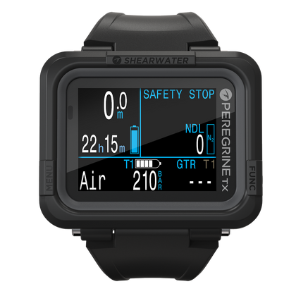 Shearwater Peregrine TX Air Integrated Color Dive Computer with Compass