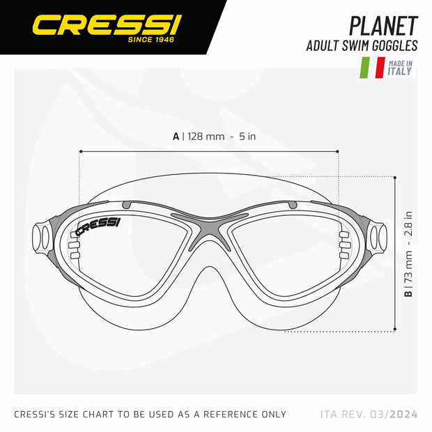 Cressi Planet Adult Swim Goggles