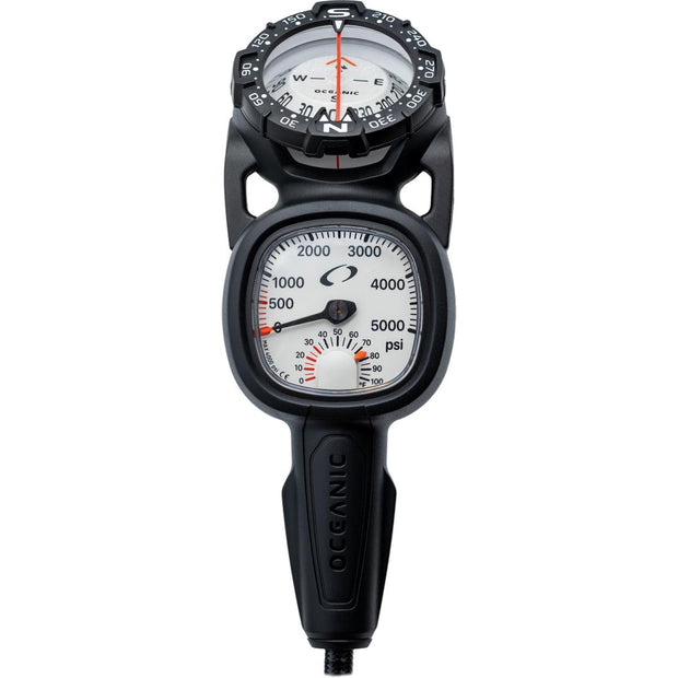 Oceanic Maxview Combo Pressure Gauge and Compass(Metric, SH)