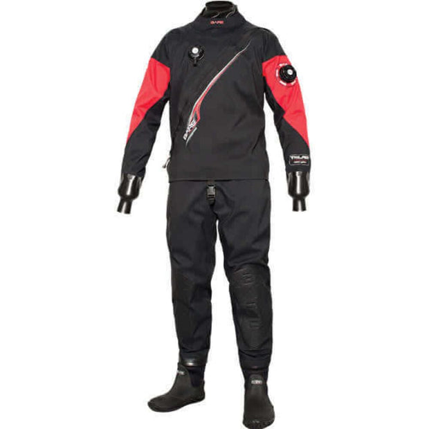 Bare Trilam Tech Dry Men's Drysuit(Red / Medium-Large)