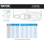 Seac F-100 Pro Full Foot Fin