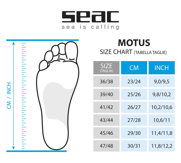 Seac Motus Long Blade Freediving Fins