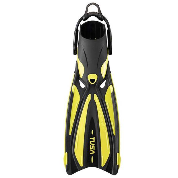 Tusa Solla Dive Fins with Bungee Strap(Flash Yellow / Small)
