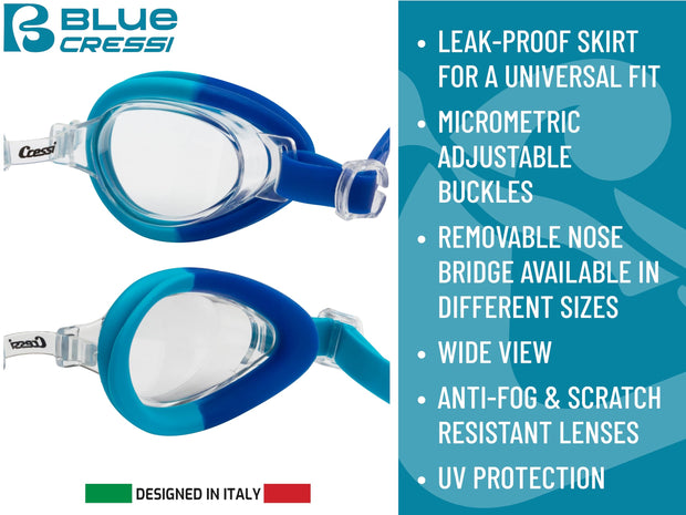 Cressi Starfish Kid's Hypoallergenic Swim Goggles