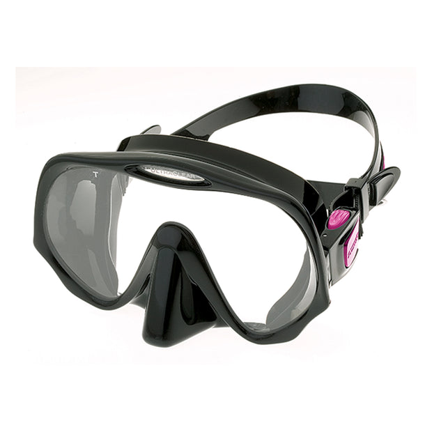 Atomic Aquatics Frameless Mask(Black/Fuchsia / Medium Fit)