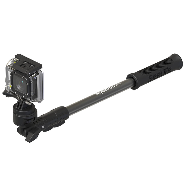 AquaPod Mini Camera Pole with Standard -20 Camera Mount & Action Camera Adapter - Extends 15.5 to 38 - Gets Closer to Subjects - Tilts for Selfies
