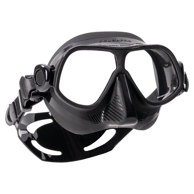 SCUBAPRO Steel Comp Freediving Mask, with Dual Lens and Frameless, Low Volume Design, Orange