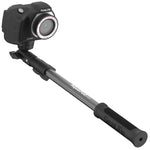 AquaPod Mini Camera Pole with Standard -20 Camera Mount & Action Camera Adapter - Extends 15.5 to 38 - Gets Closer to Subjects - Tilts for Selfies
