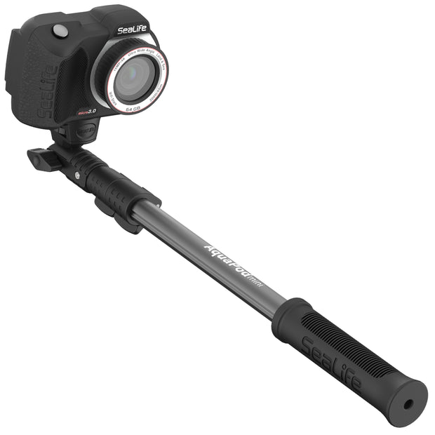 AquaPod Mini Camera Pole with Standard -20 Camera Mount & Action Camera Adapter - Extends 15.5 to 38 - Gets Closer to Subjects - Tilts for Selfies