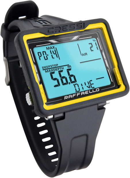 Cressi Raffaello Dive Computer(Black/Yellow)