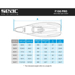 Seac F-100 Pro Full Foot Fin