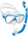 Cressi Ocean Kids Snorkel Combo(Blue/White)