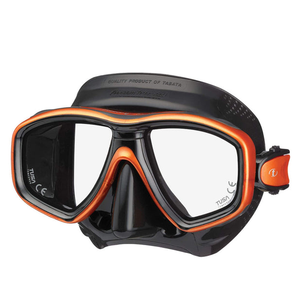 TUSA M-212 Freedom Ceos Scuba Diving Mask(Black/Energy Orange)