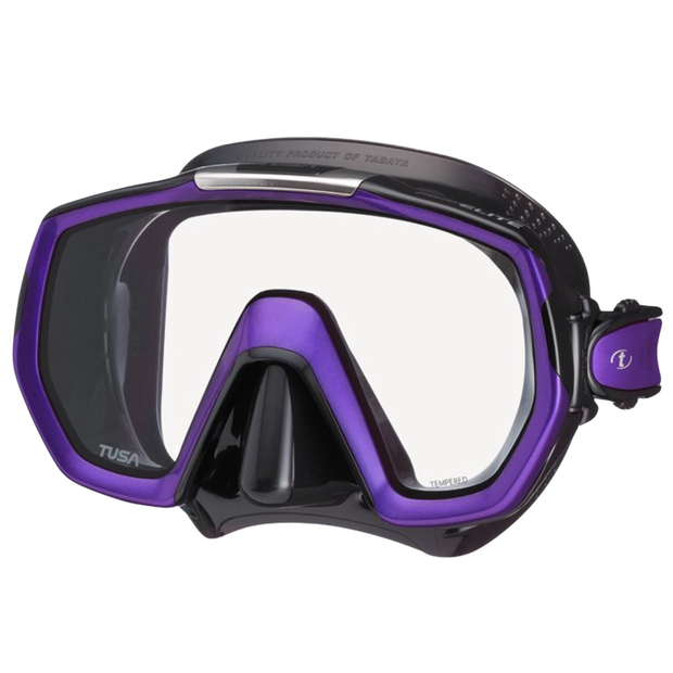 TUSA M-1003 Freedom Elite Scuba Diving Mask(Vivid Purple/Black Silicone)