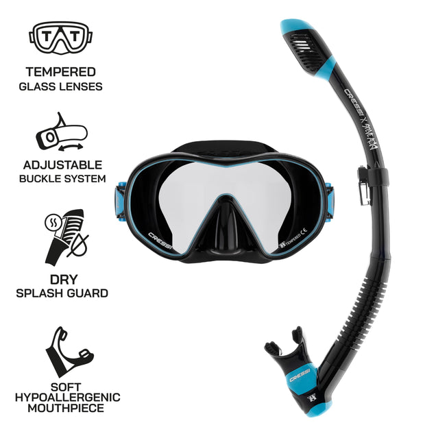 Cressi x Steve Aoki Limited Edition HiroQuest Adult Mask & Snorkel Set