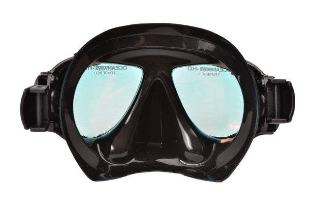 SeaDive Oceanways OceanCat-HD High Definition w/Anti-UV/Glare w/Anti-Fog Scuba/Spearfishing Dive Mask (OM964BKSFF)