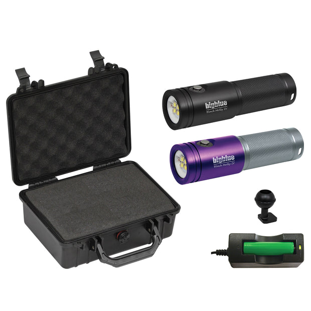 Bigblue AL 2000 Lumen Extra-Wide Tri-Color Video Light (AL2000XWP-II) with Hard Case(Black)