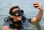 Set TRIS M-30 ANTIFOG S/BL, SEAC Clear AntiFog Mask, Dual Tempered Glass + Jet Freediving Snorkel + M-30 Freediving Fins, for Snorkeling Spearfishing