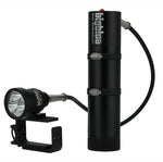 Bigblue 4000 Lumen Narrow Beam Technical Light EOS Cord - Sidemount Canister(Black)