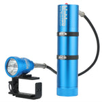 Bigblue 4000 Lumen Narrow Beam Technical Light EOS Cord - Sidemount Canister(Blue)