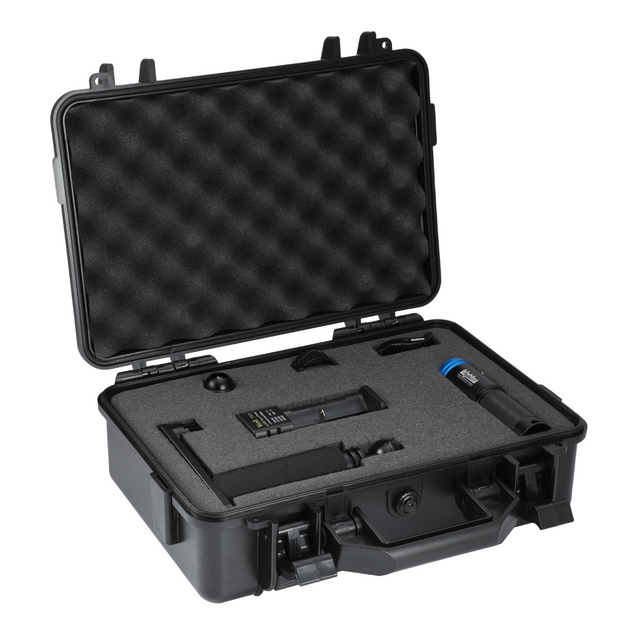 Bigblue AL 2900 Lumen Extra-Wide Video Light w/ Blue Color Mode (AL2900XWP-B) Black with Hard Case(With SingleArm Tray)