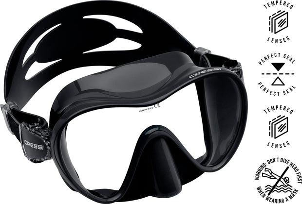 Cressi Kid's Scuba Mask - Mini Frameless