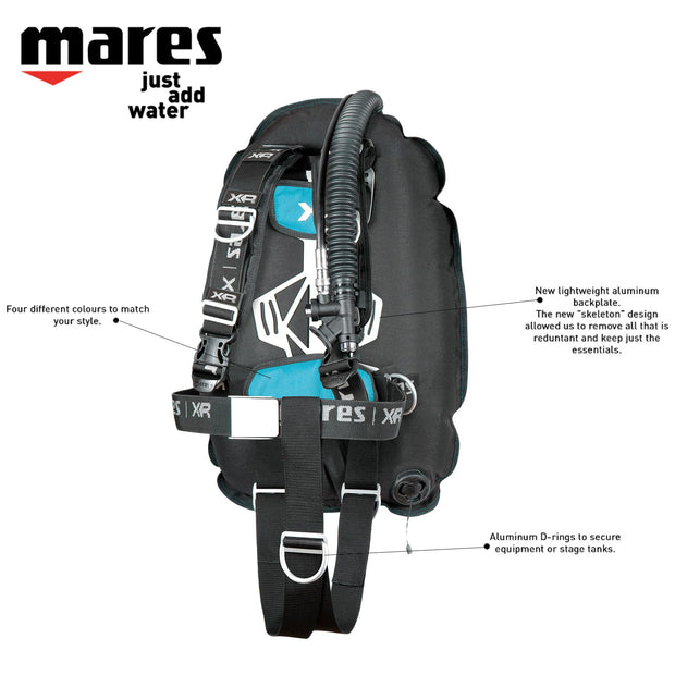 Mares XR-Rec Trim Single Backmount Set