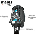 Mares XR-Rec Trim Single Backmount Set
