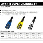Mares Superchannel Full Foot Scuba Fins