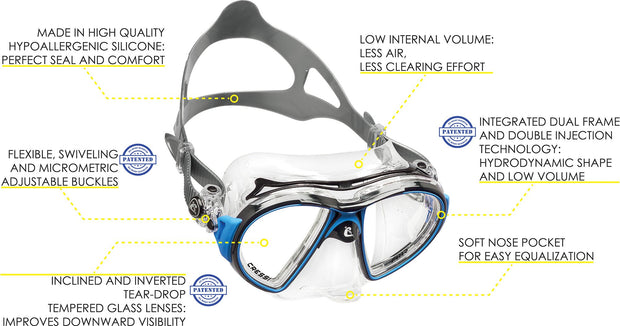 Cressi Eyes Evolution Crystal Dive Mask