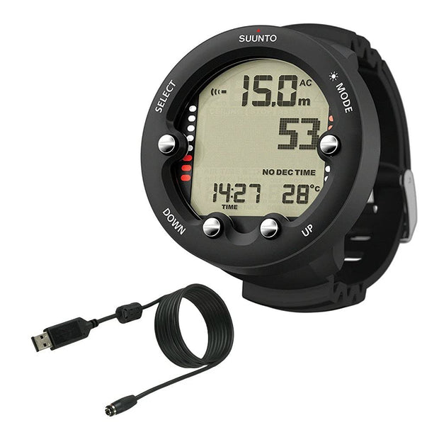 Suunto Zoop Novo Wrist Scuba Diving Computer(Black / w/ USB)