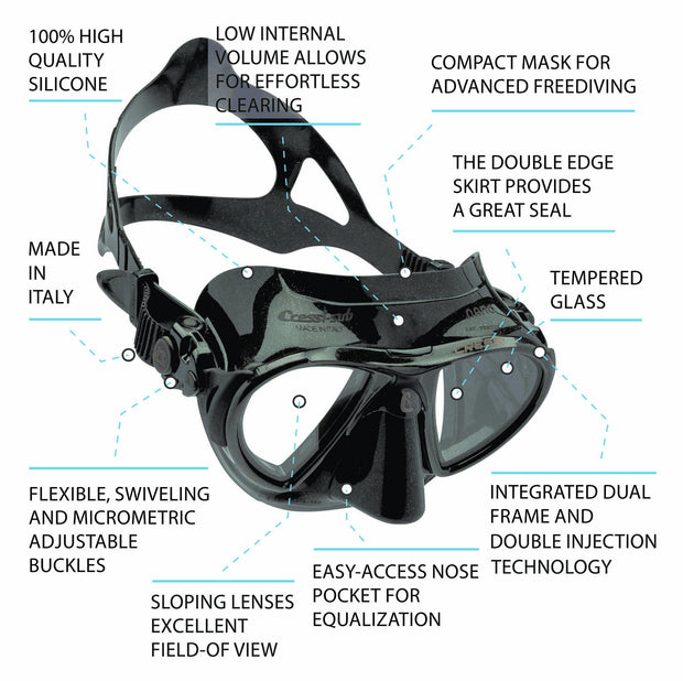 Cressi Nano Crystal Scuba and Freediving Mask