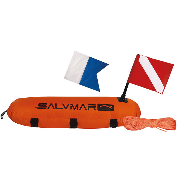Salvimar Covered Torpedo Buoy with 2 Flags