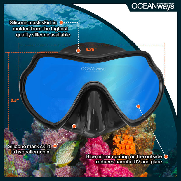 XS Scuba Oceanways Superview Accucolor Mask