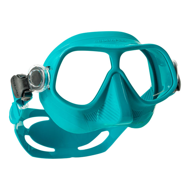 SCUBAPRO Steel Comp Freediving Mask, with Dual Lens and Frameless, Low Volume Design, Orange