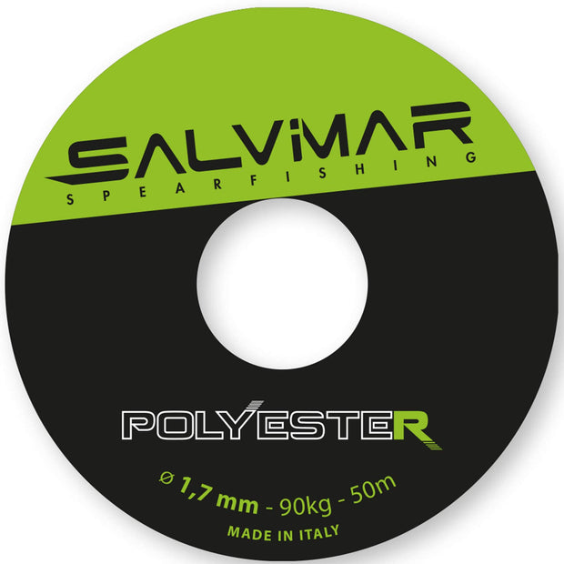Salvimar Polyester Line Black/Green ø1.7mm, 90kg, 50mt