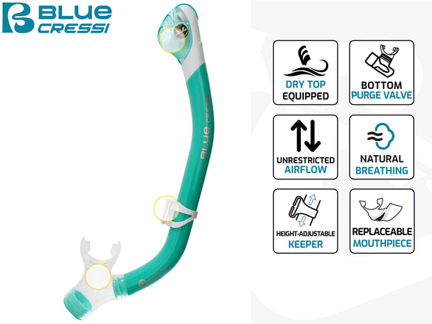Cressi Ocean Dry Snorkel Combo