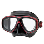 TUSA M-212 Freedom Ceos Scuba Diving Mask(Black/Metallic Dark Red)