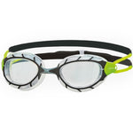 Zoggs Predator(Black/Green - Clear Lenses / Small)