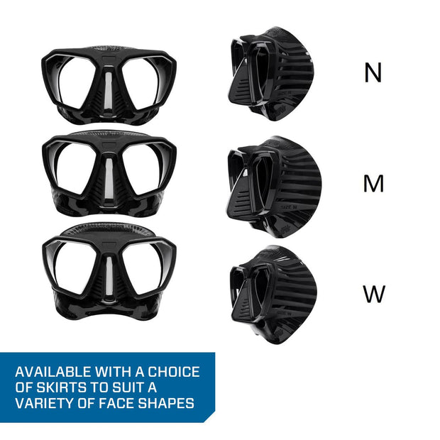 Scubapro D-Mask Diving Mask - Includes Mounting Adapter for The HUD Dive Computer