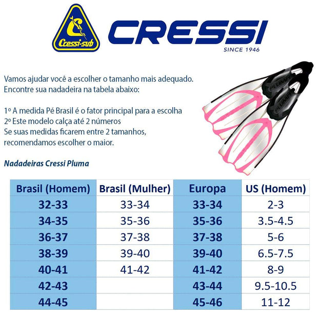 Cressi Pluma Snorkeling Fins