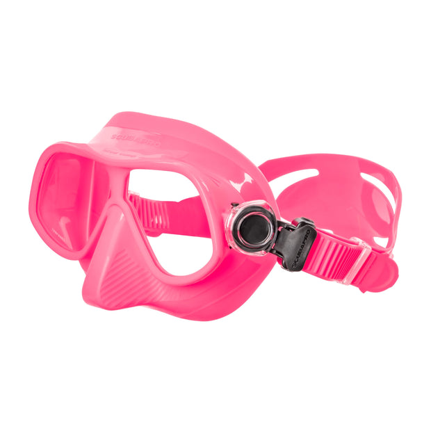 SCUBAPRO Steel Comp Freediving Mask, with Dual Lens and Frameless, Low Volume Design, Orange