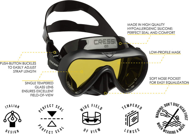 Cressi A1 Scuba Mask