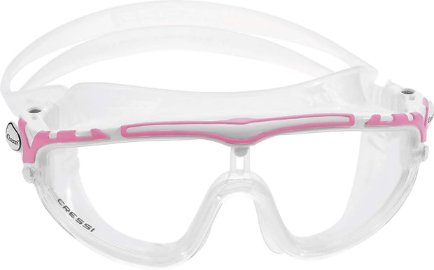 Cressi Skylight Adult Swim Goggles(Clear/White/Pink)